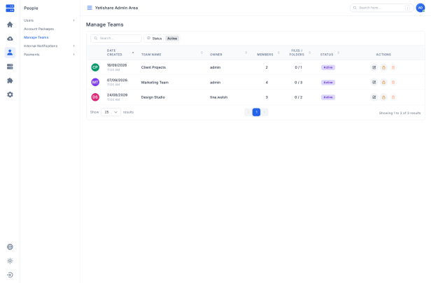 Manage Teams